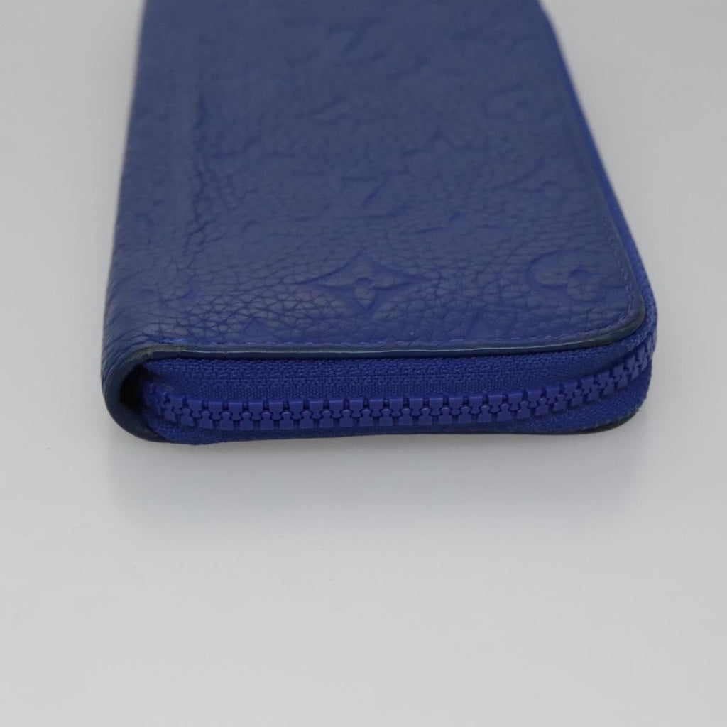 Louis Vuitton Portefeuille Zippy Monogramme Empreinte Monogramme Empreinte Blue Leather Wallets Accessory