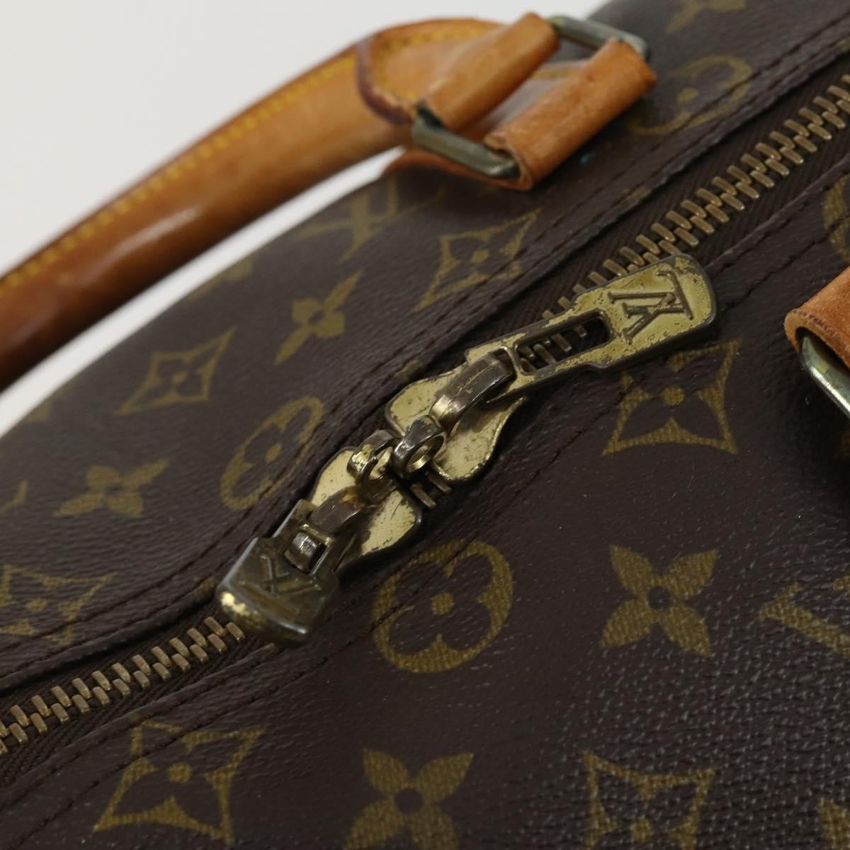 Louis Vuitton Keepall Bag Monogram Canvas Brown Canvas Travel Bag