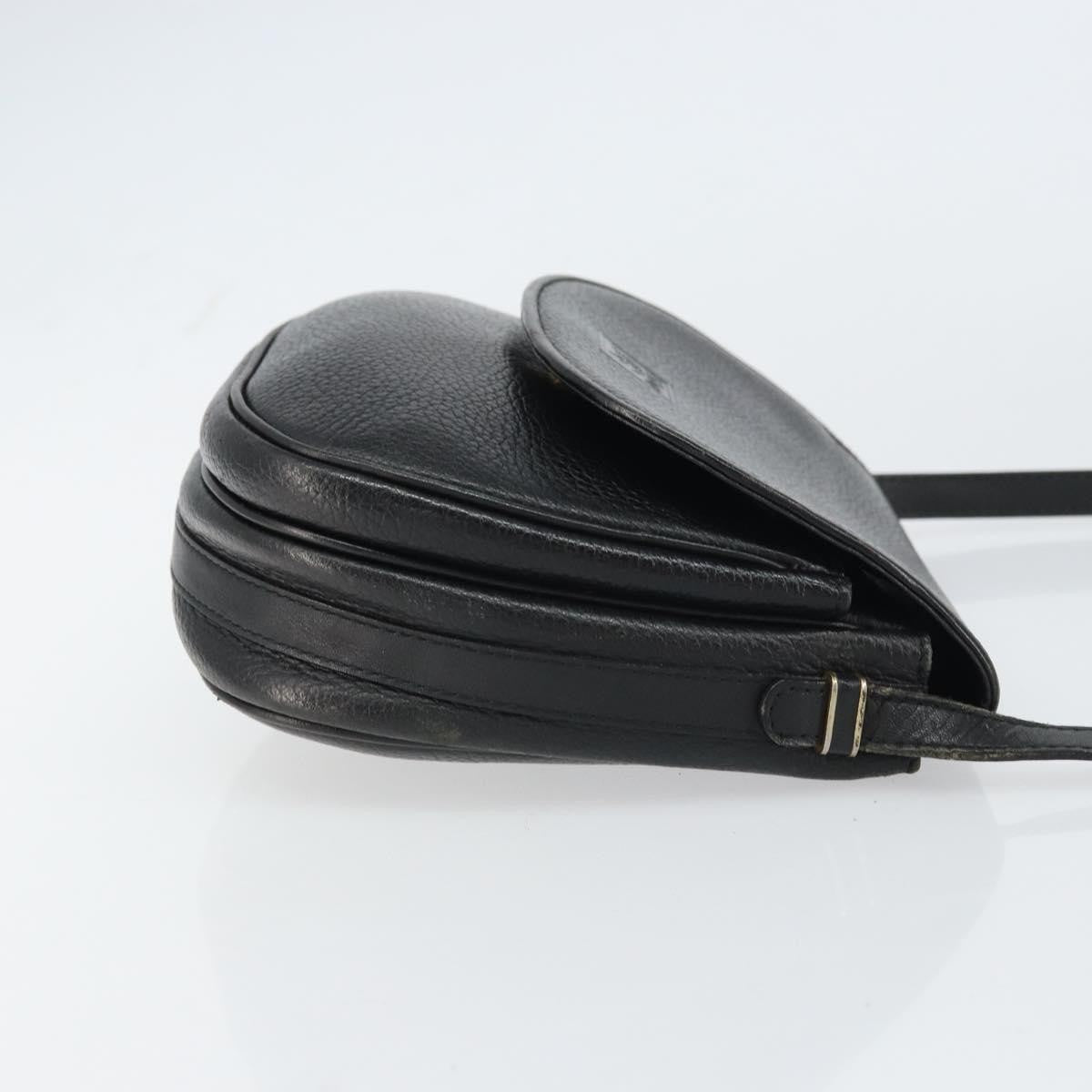Burberry Vintage Shoulder Bag Leather Black Leather Shoulder Bag