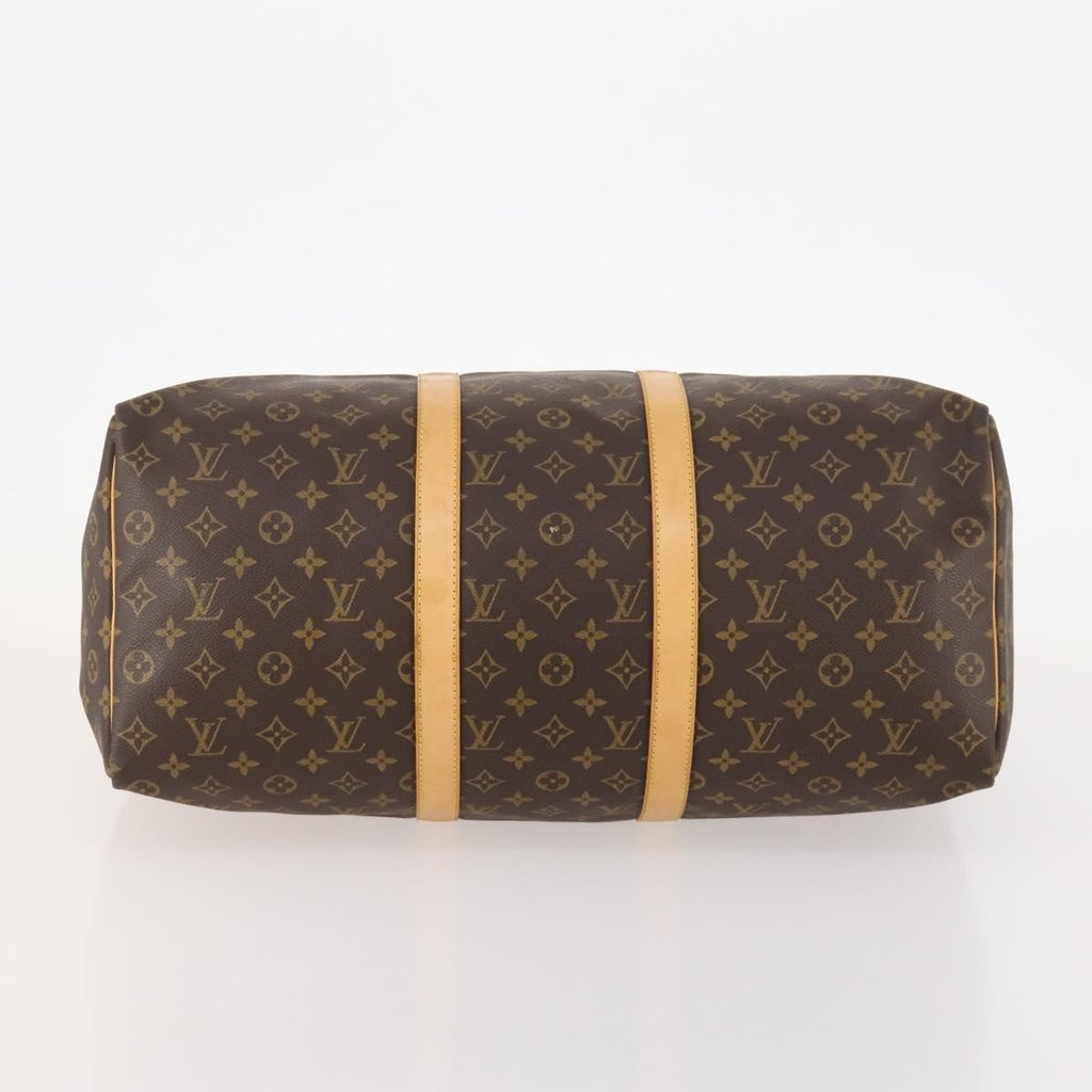 Louis Vuitton Keepall Bag Monogram Canvas Brown Canvas Travel Bag