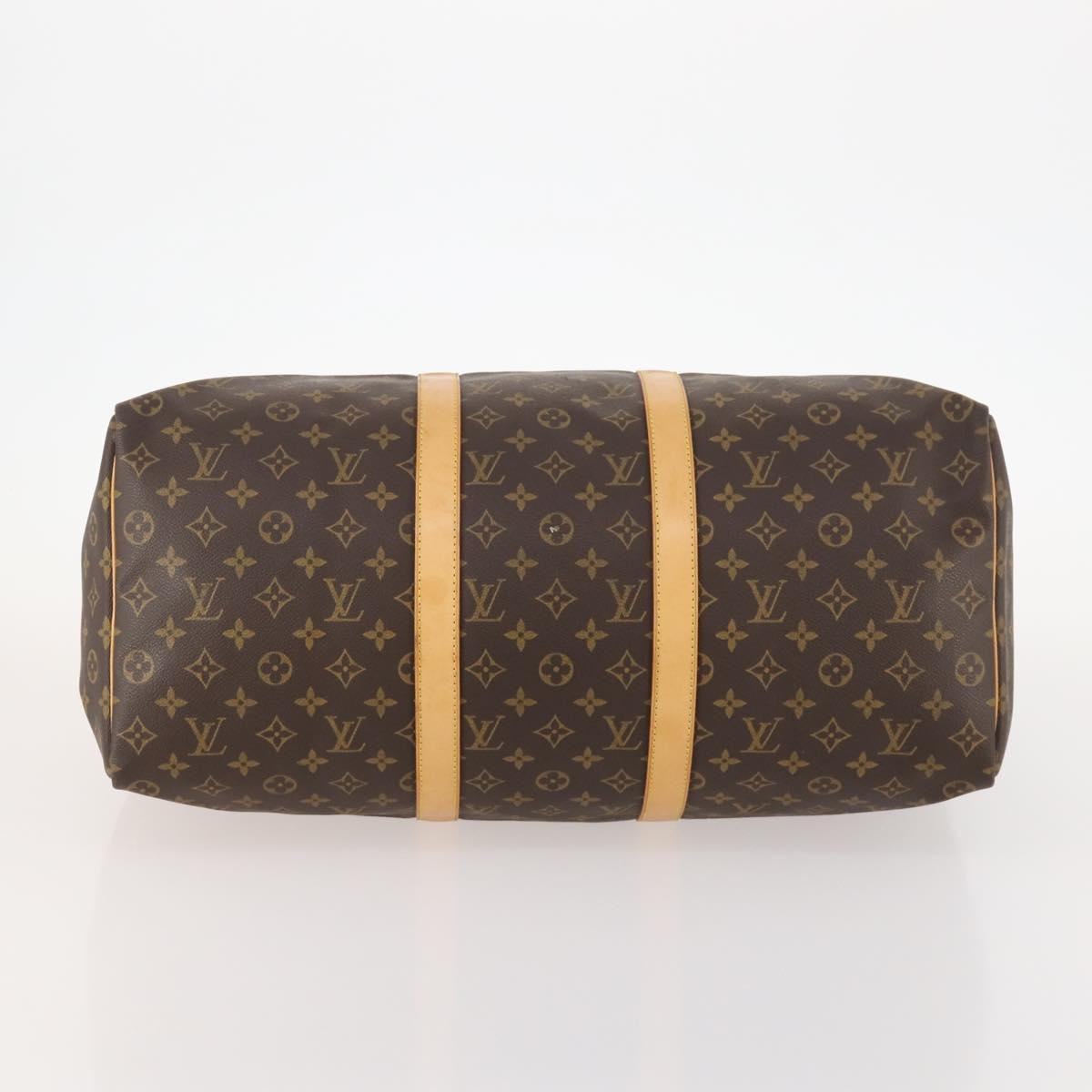Louis Vuitton Keepall Bag Monogram Canvas Brown Canvas Travel Bag