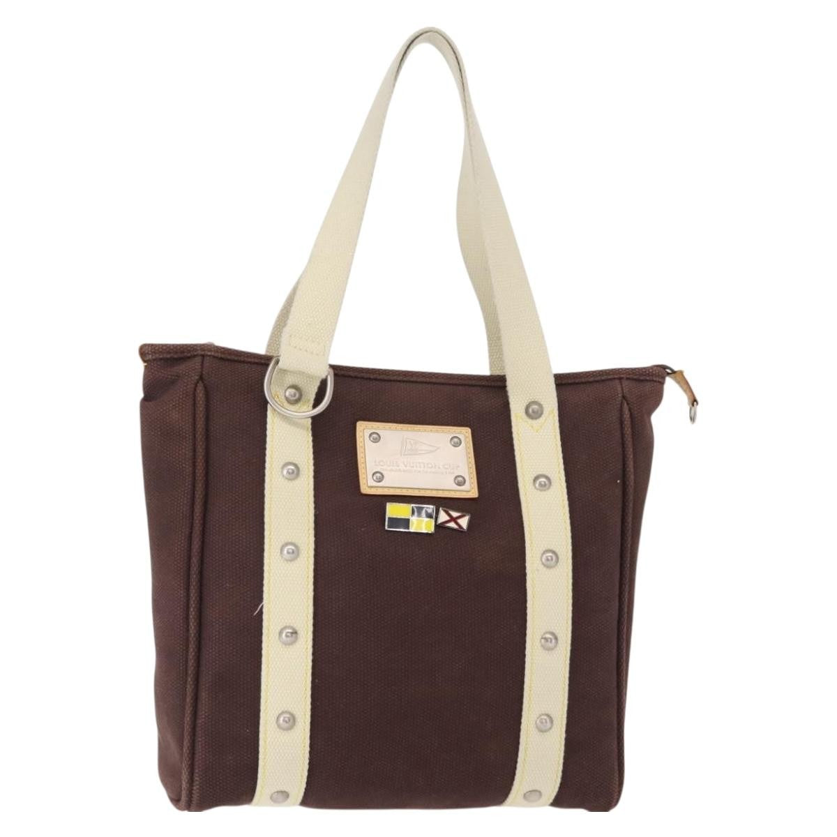 Louis Vuitton Antigua Tote Canvas Brown Canvas Tote Bag