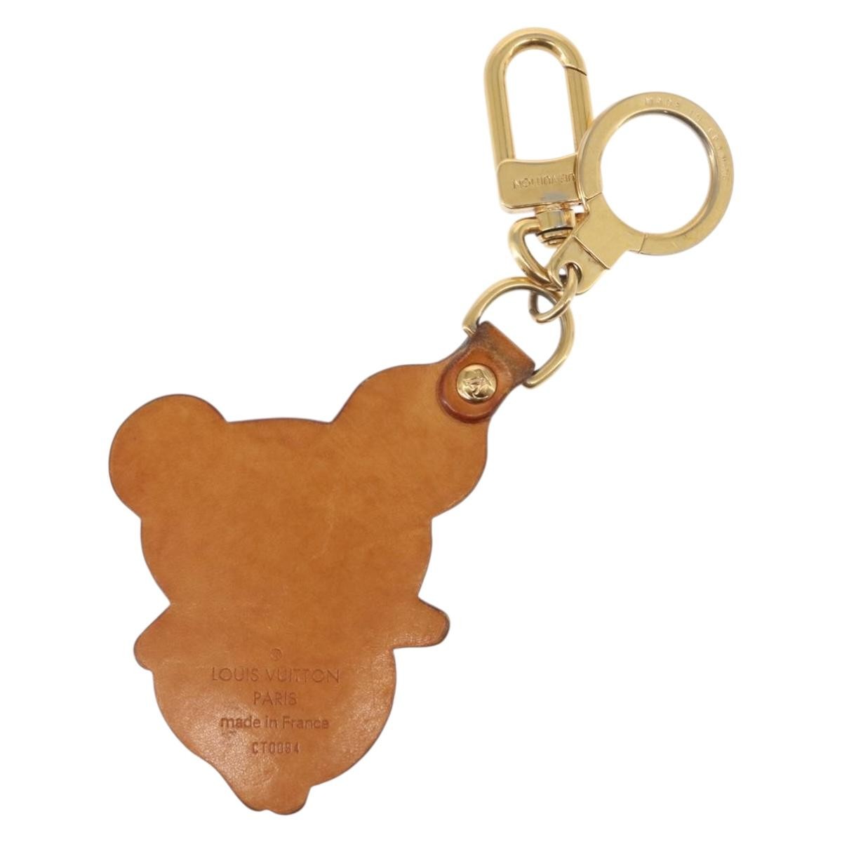 Louis Vuitton Murakami Panda Bag Charm And Keychain Vachetta Leather Beige Leather Charms And Keychains Accessory