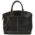 Louis Vuitton Suhali Lockit Handbag Leather Black Leather Handbag