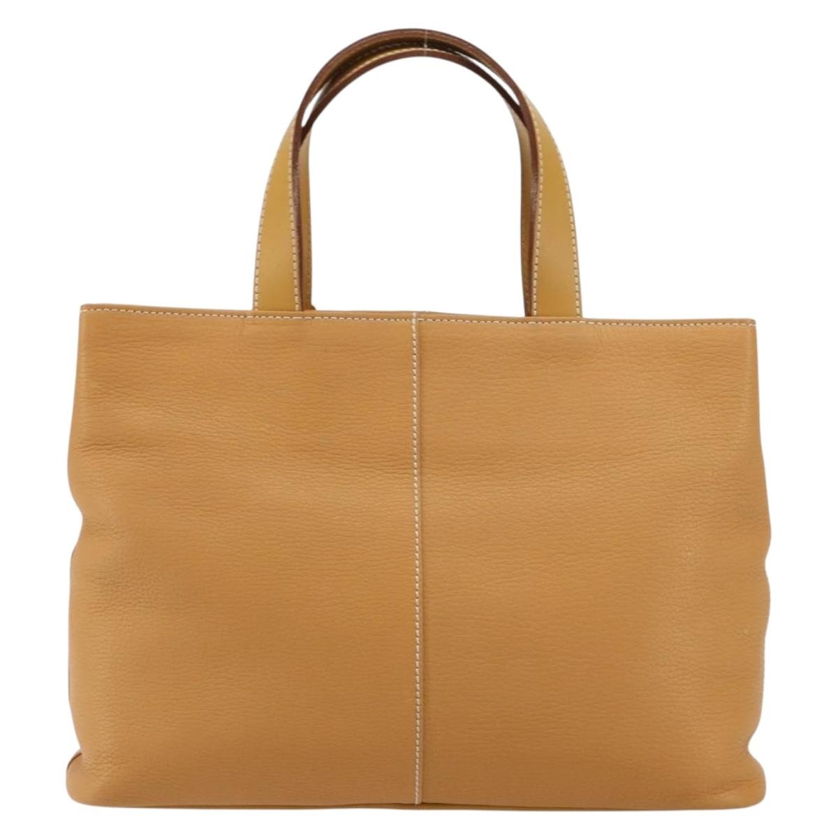 Burberry Vintage Tote Bag Leather Beige Leather Tote Bag