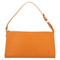 Louis Vuitton Pochette Accessoires Epi Leather Orange Leather Clutche & Pouche Bag