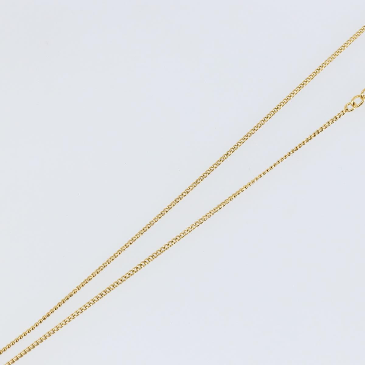 Christian Dior Cd Heart Necklace Metal Gold Metal Jewelry (Pre-Owned)