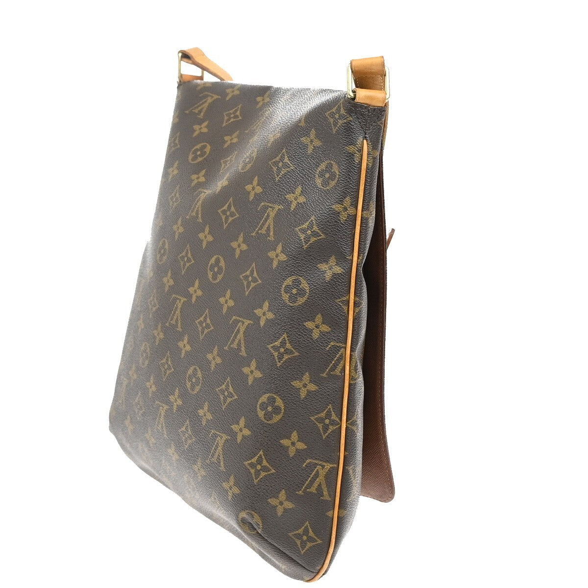Louis Vuitton Musette Handbag Monogram Canvas Brown Leather Shoulder Bag