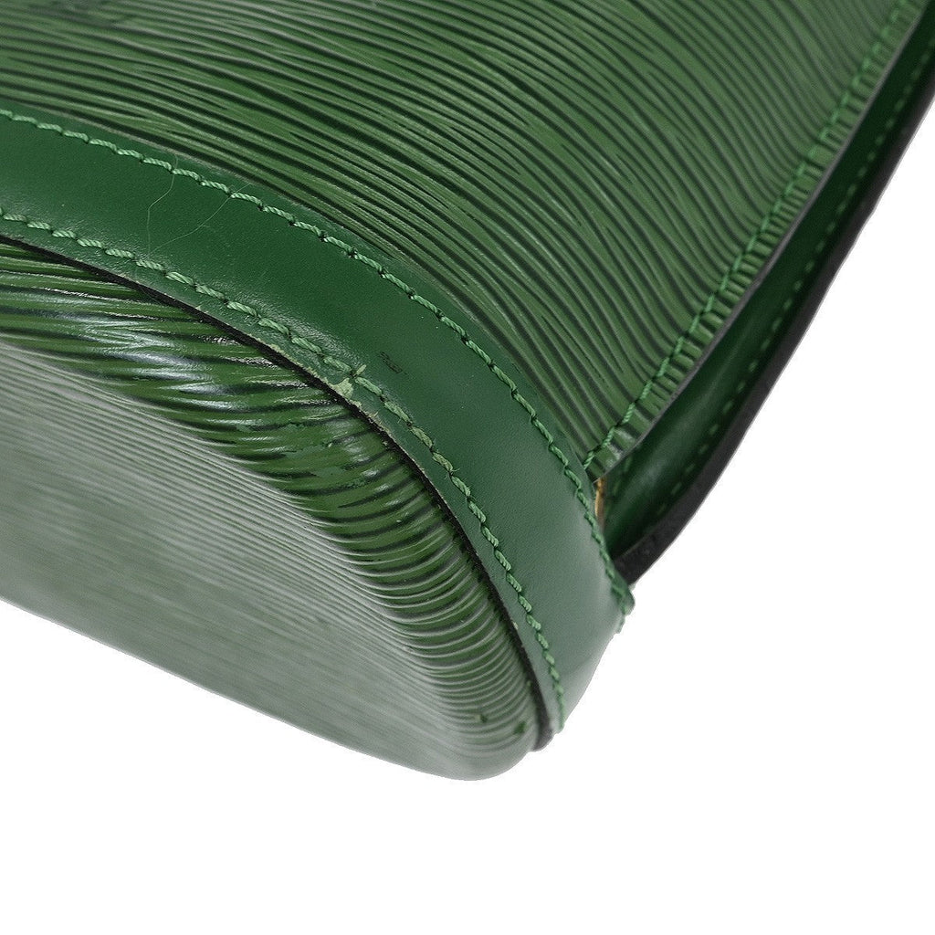 Louis Vuitton Lussac Handbag Epi Leather Green Leather Shoulder Bag