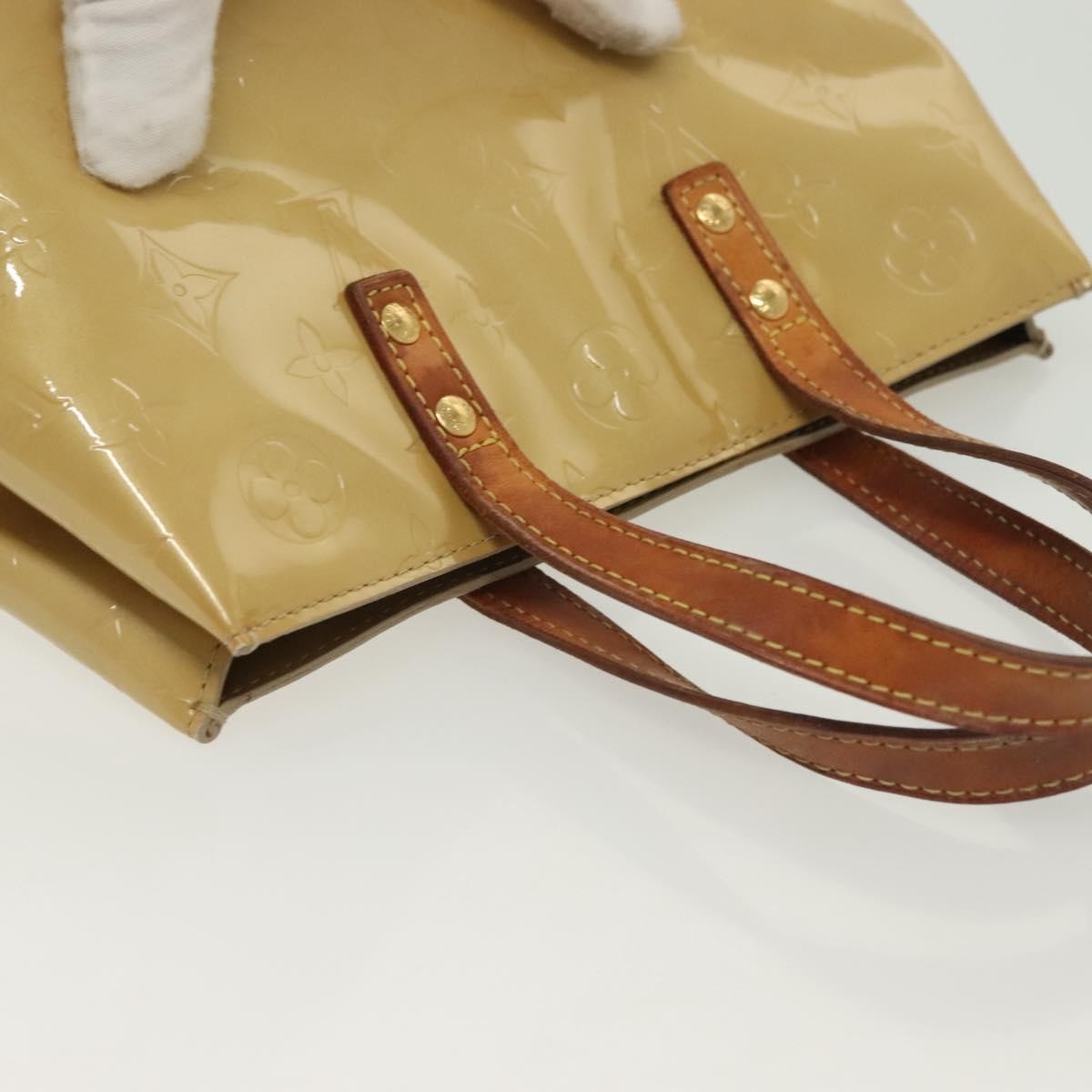 Louis Vuitton Reade Handbag Monogram Vernis Beige Patent_Leather Handbag