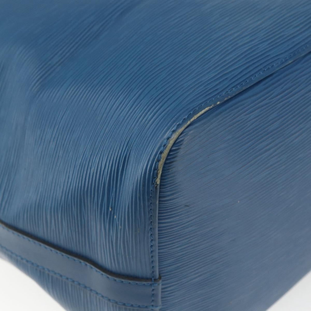 Louis Vuitton Petit Noe Handbag Epi Leather Blue Leather Shoulder Bag