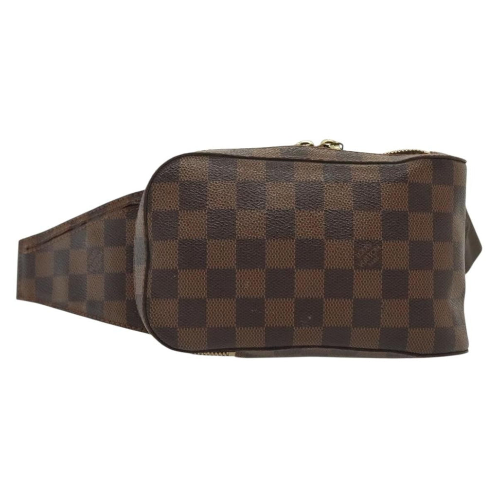 Louis Vuitton Geronimos Waist Bag Damier Brown Canvas Clutche & Pouche Bag