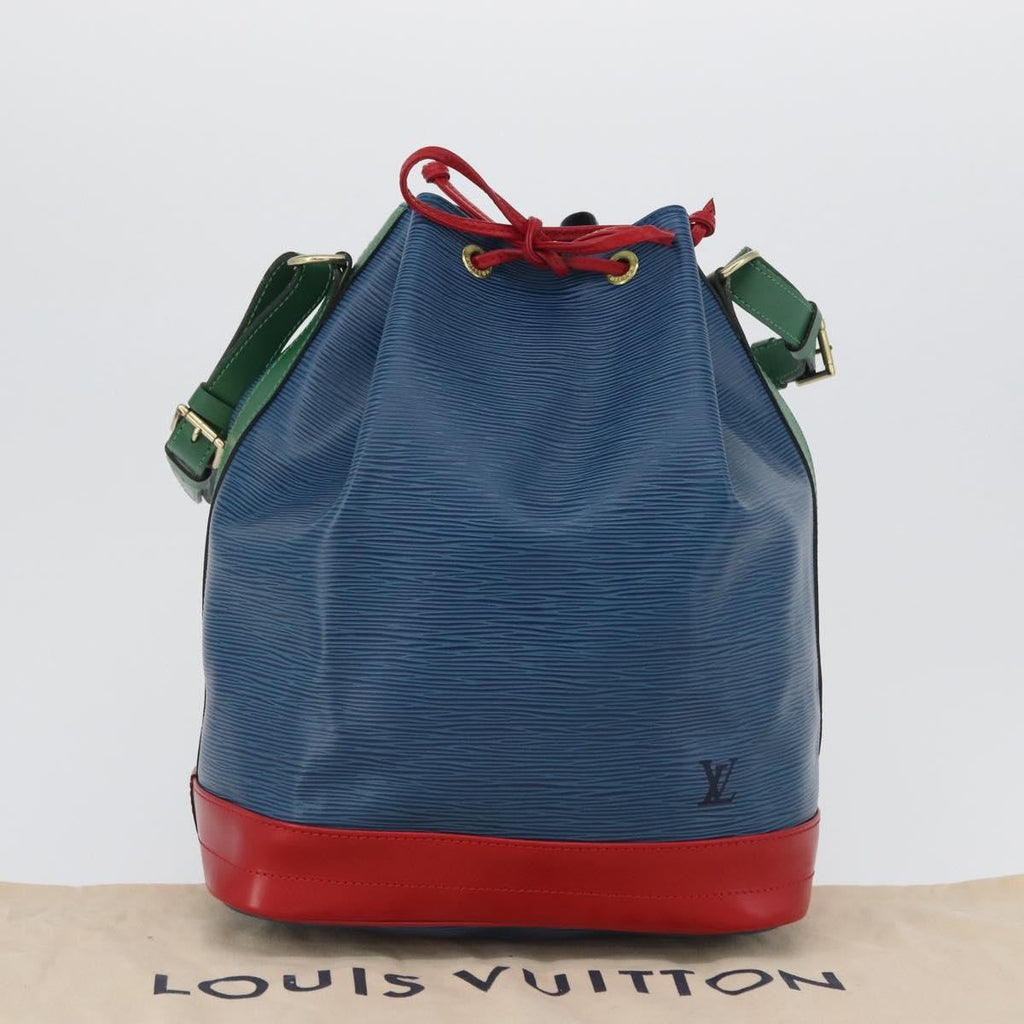 Louis Vuitton Tricolor Noe Handbag Epi Leather Blue Leather Shoulder Bag