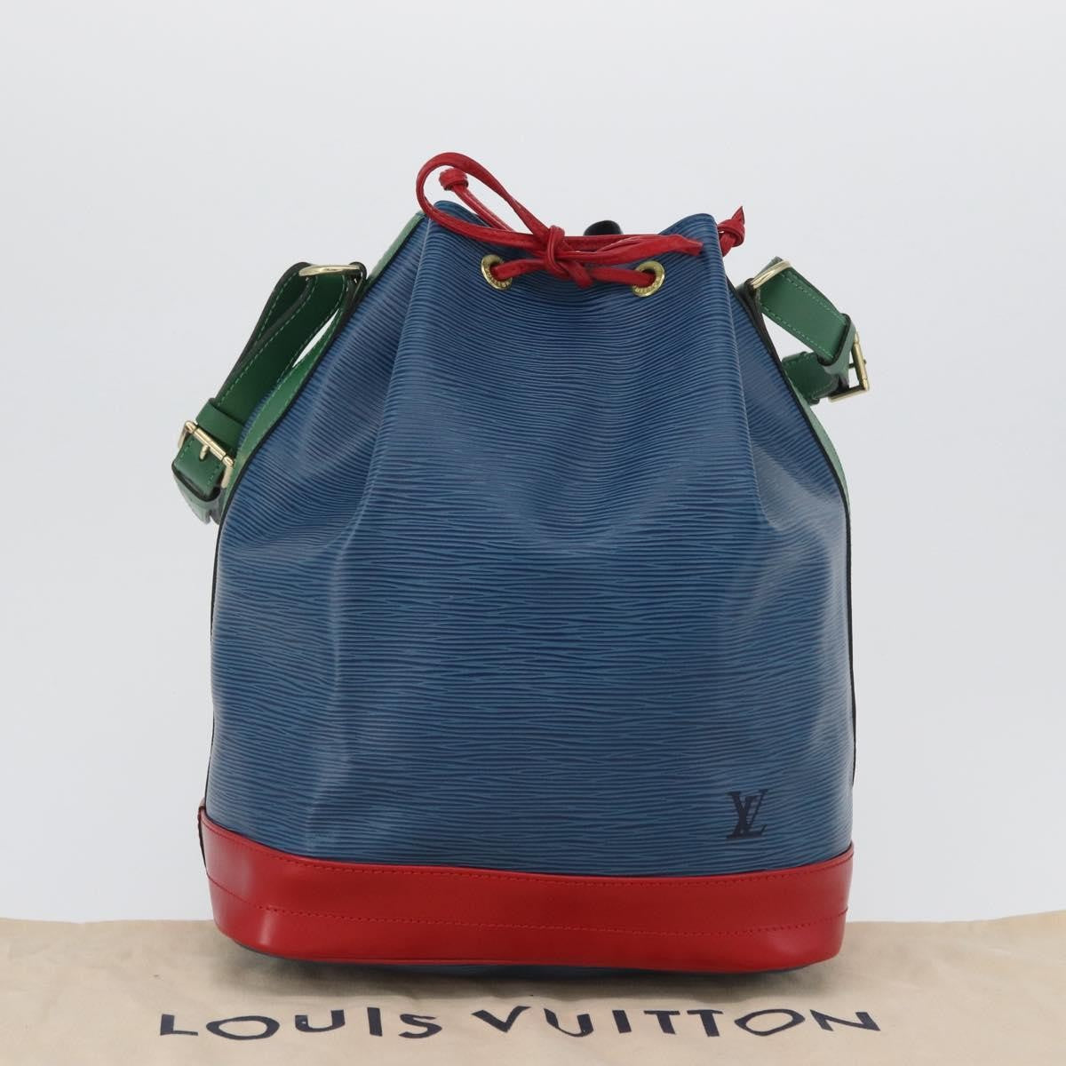 Louis Vuitton Tricolor Noe Handbag Epi Leather Blue Leather Shoulder Bag