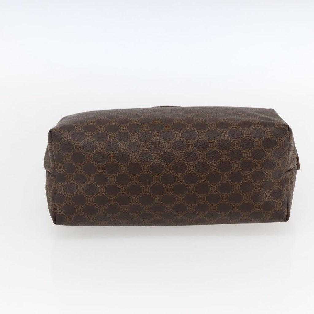 Celine Macadam Pochette Canvas And Leather Brown Canvas Clutche & Pouche Bag