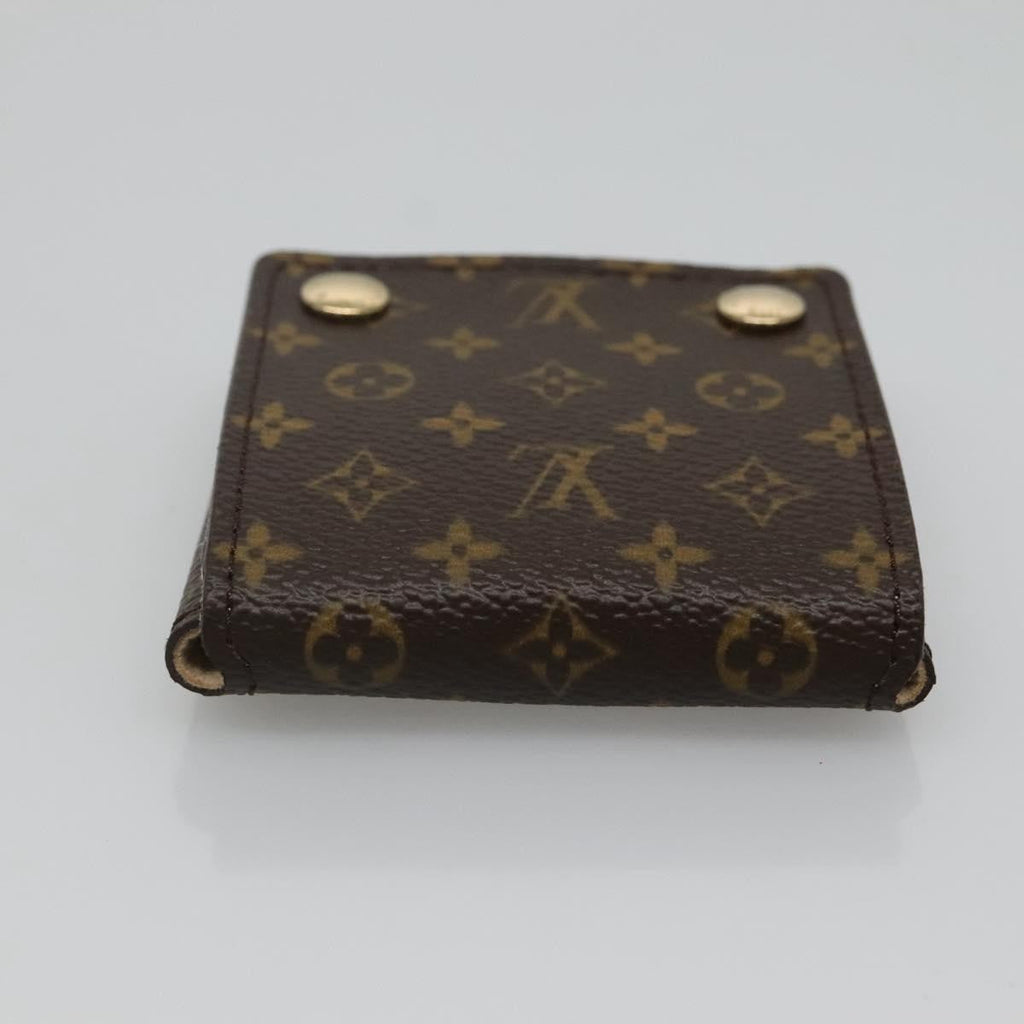 Louis Vuitton Case Jewelry Box Canvas Brown Canvas Wallets Accessory