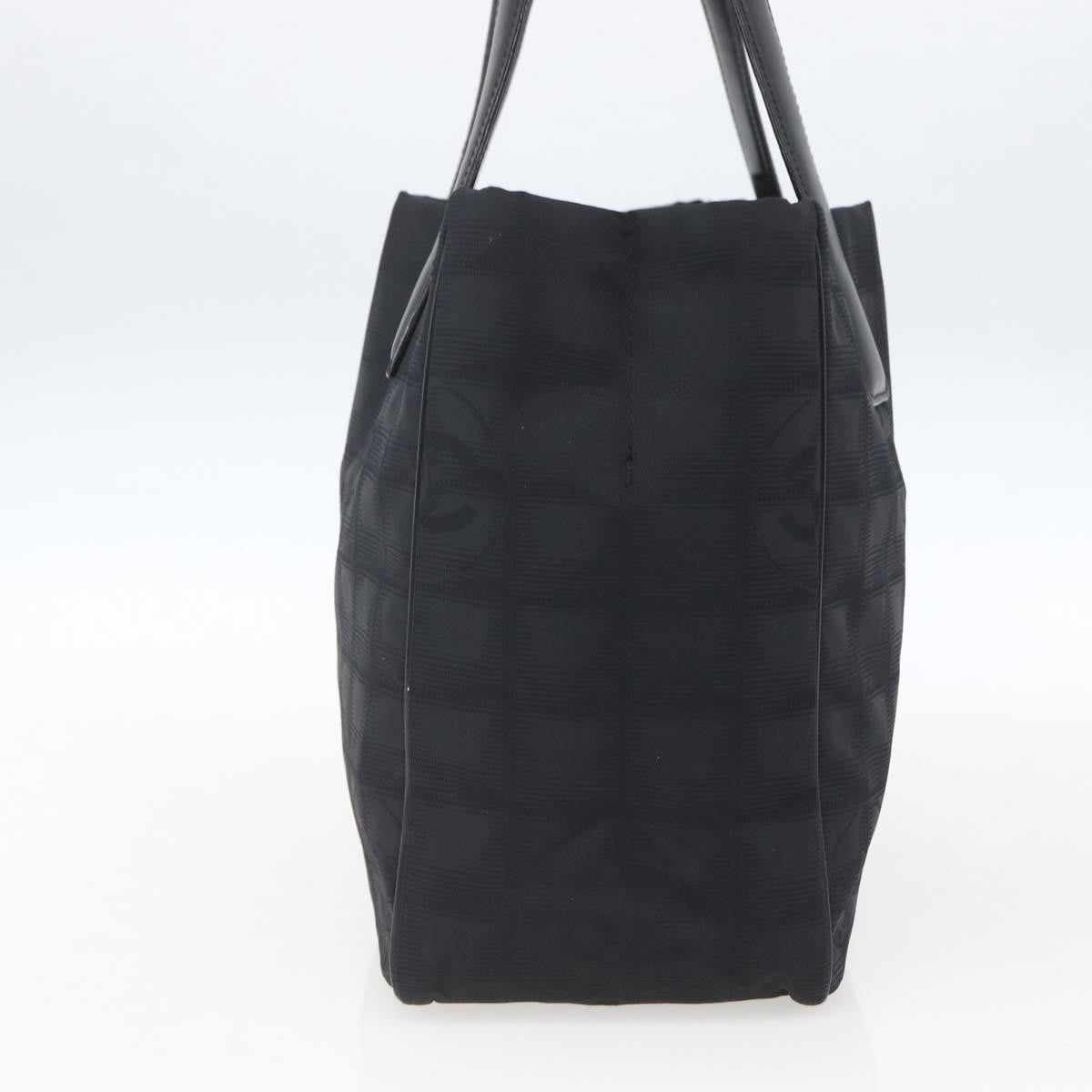 Chanel Travel Line Tote Nylon Black Nylon Tote Bag Bag