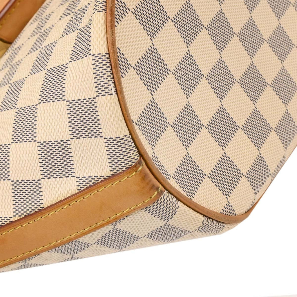 Louis Vuitton Pampelonne Handbag Damier White Canvas Tote Bag