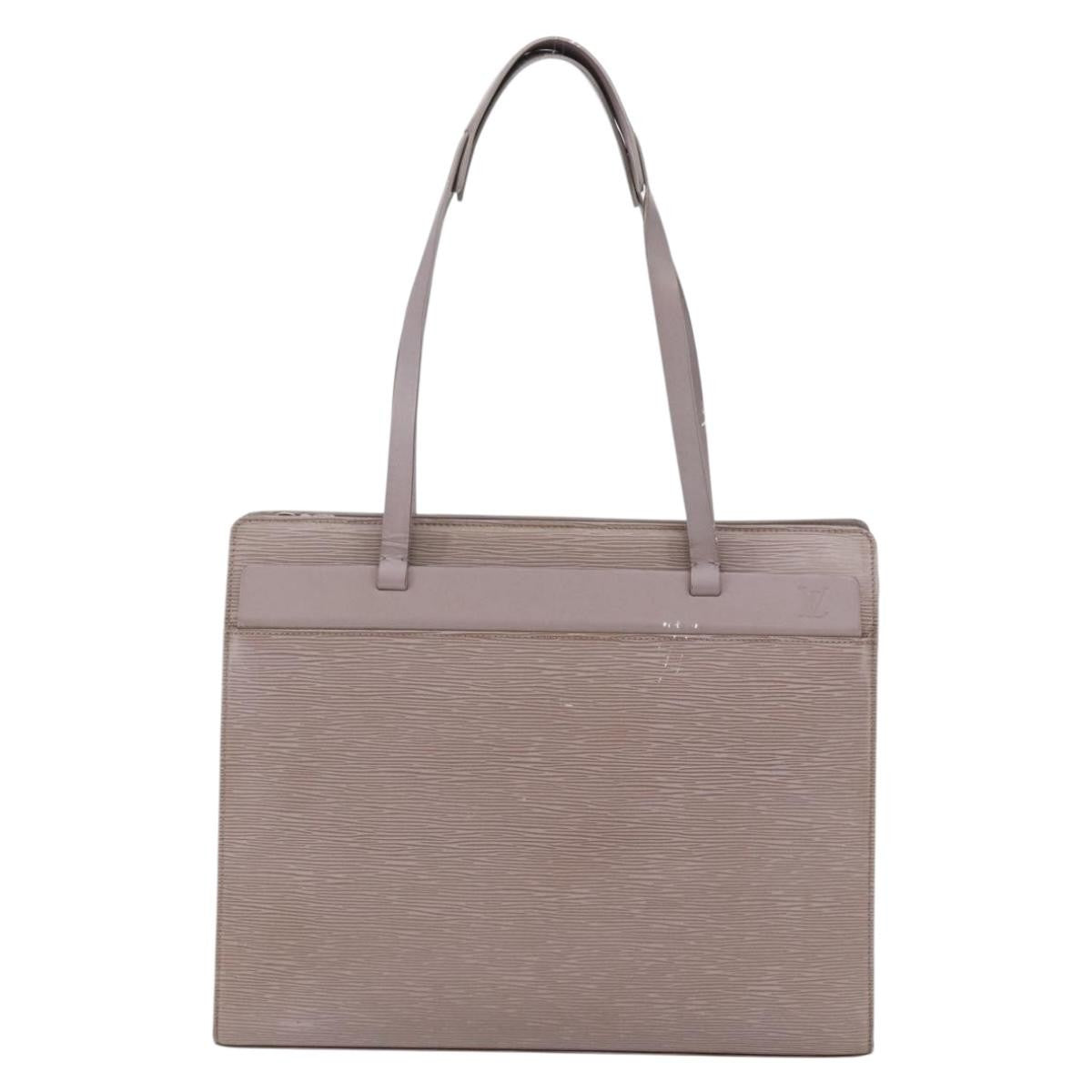 Louis Vuitton Croisette Handbag Epi Leather Purple Leather Tote Bag