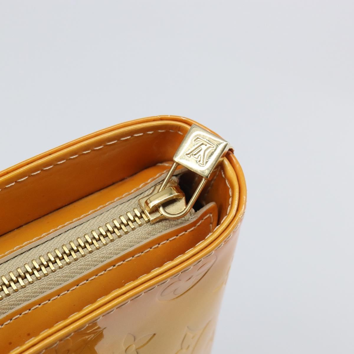 Louis Vuitton Houston Handbag Monogram Vernis Beige Patent_Leather Handbag