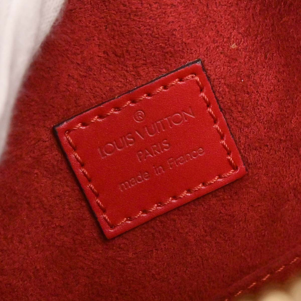 Louis Vuitton Sablons Handbag Epi Leather Red Leather Handbag