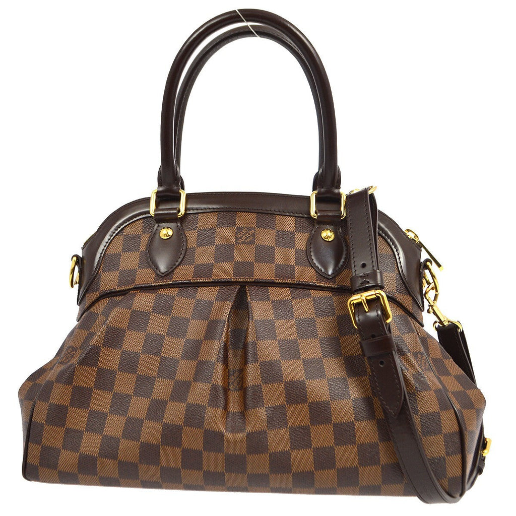 Louis Vuitton Trevi Handbag Damier Brown Canvas Handbag
