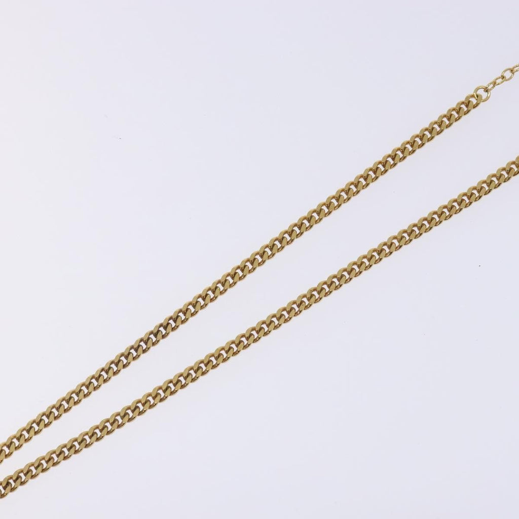 Christian Dior Cd Pendant Necklace Gold-Plated Gold Metal Jewelry (Pre-Owned)