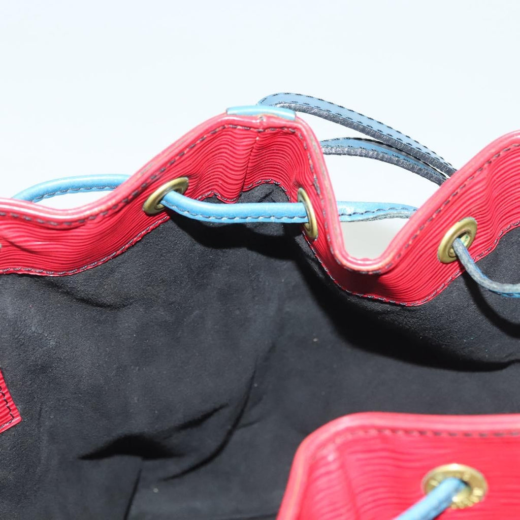 Louis Vuitton Petit Noe Handbag Epi Leather Red Leather Shoulder Bag