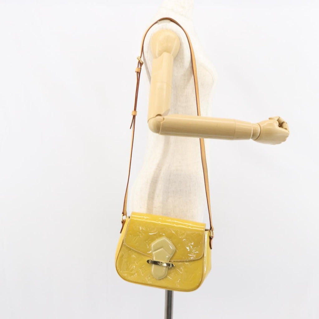 Louis Vuitton Bellflower Handbag Monogram Vernis Brown Patent_Leather Shoulder Bag