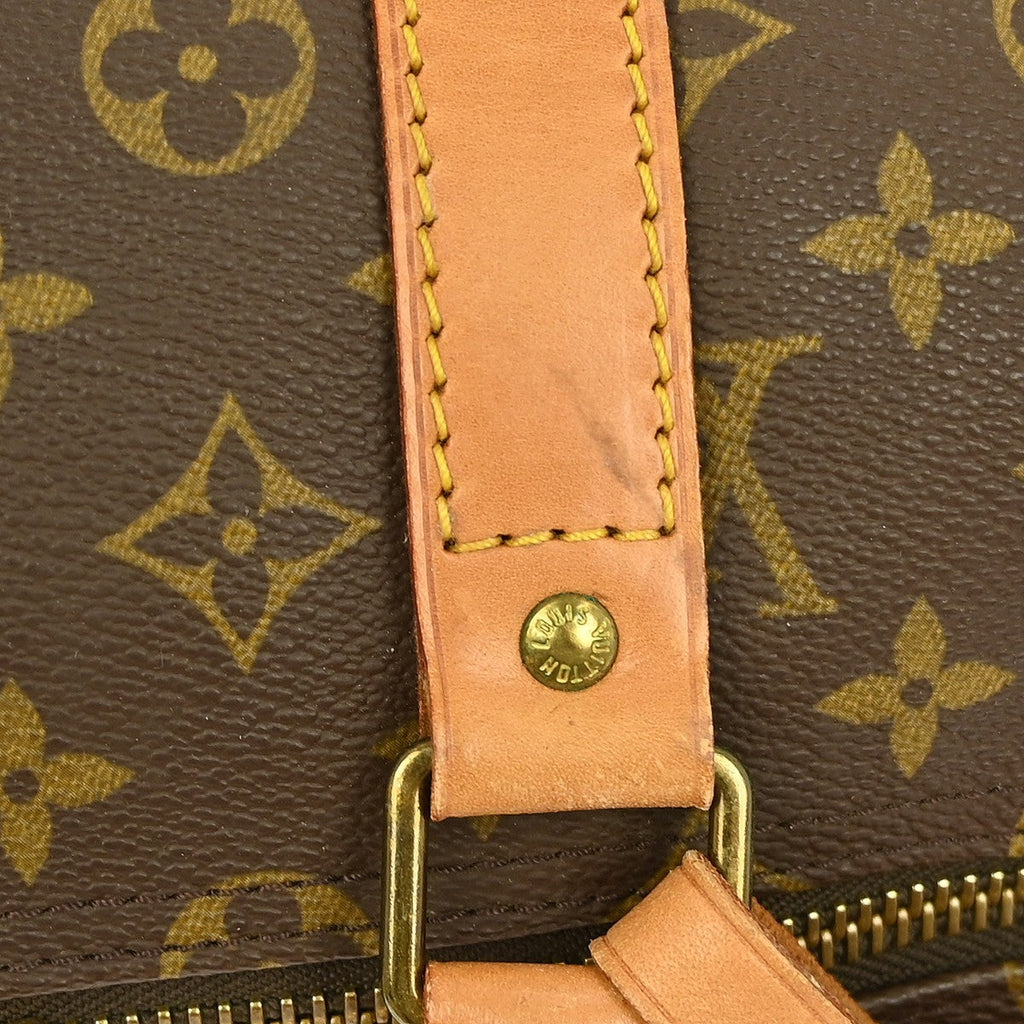 Louis Vuitton Keepall Bag Monogram Canvas Brown Canvas Travel Bag