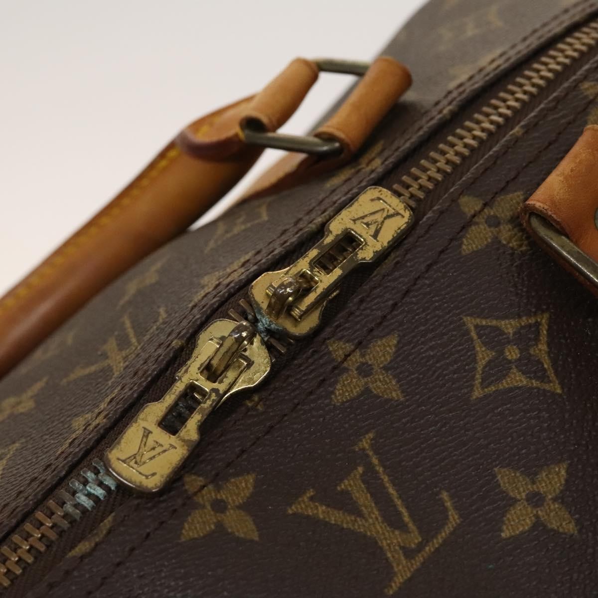 Louis Vuitton Keepall Bag Monogram Canvas Brown Canvas Travel Bag