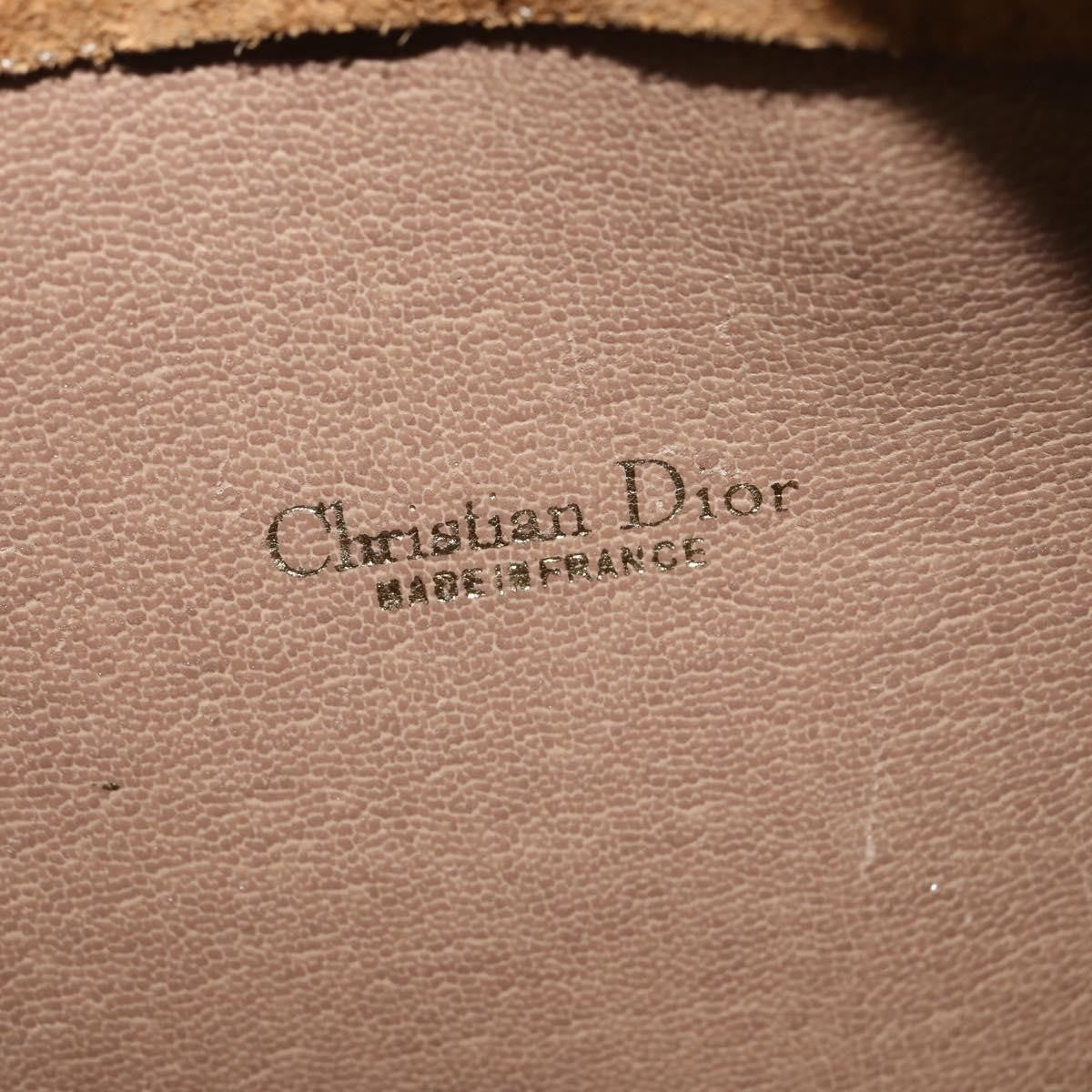 Christian Dior Vintage Honeycomb Shoulder Bag Canvas And Leather Beige Canvas Bag (Pre-Owned)
