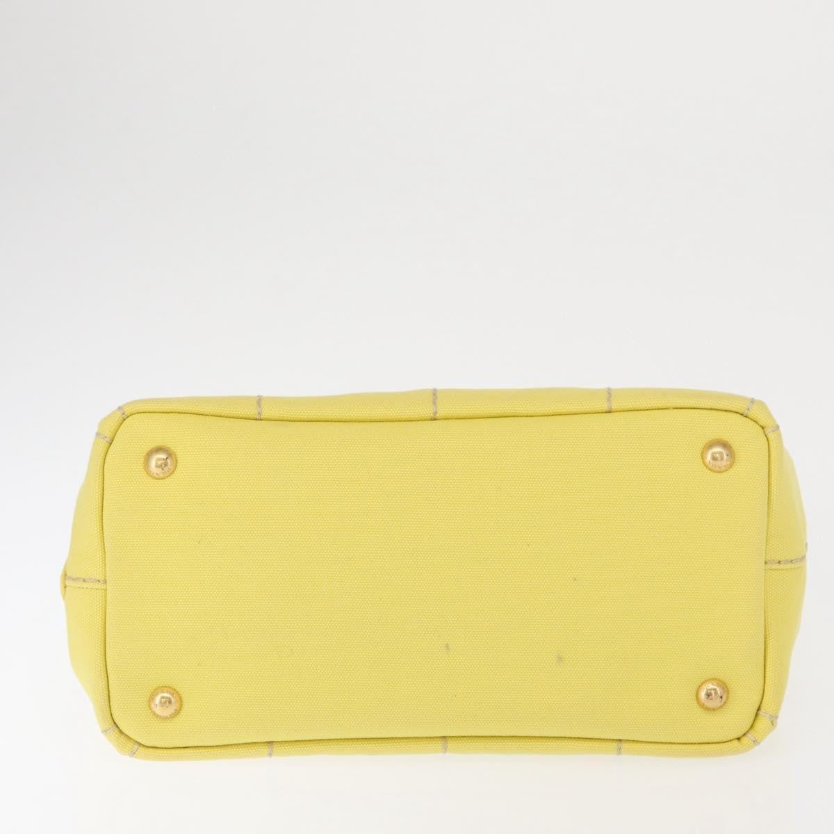 Prada Canapa Convertible Tote Canvas Gold Canvas Tote Bag Bag