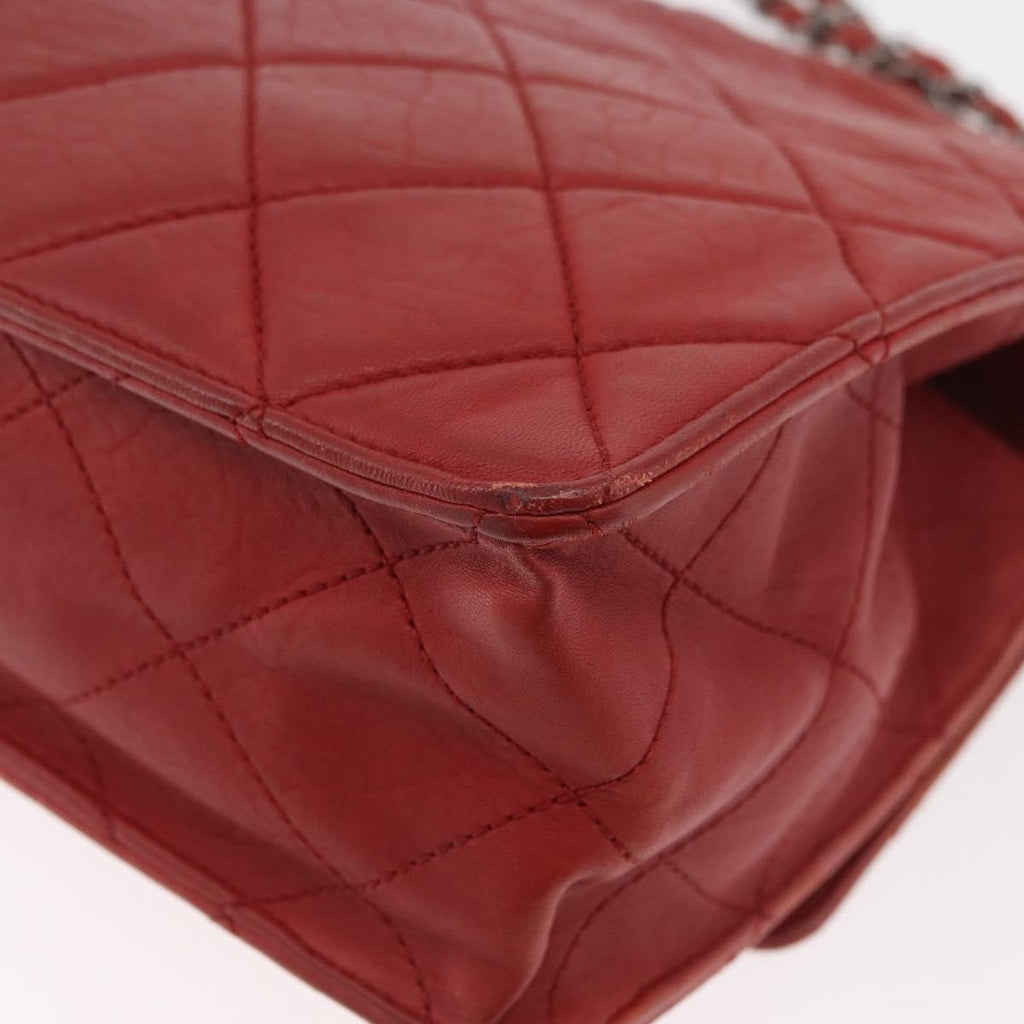 Chanel 2.55 Shoulder Bag Leather Red Leather Handbag
