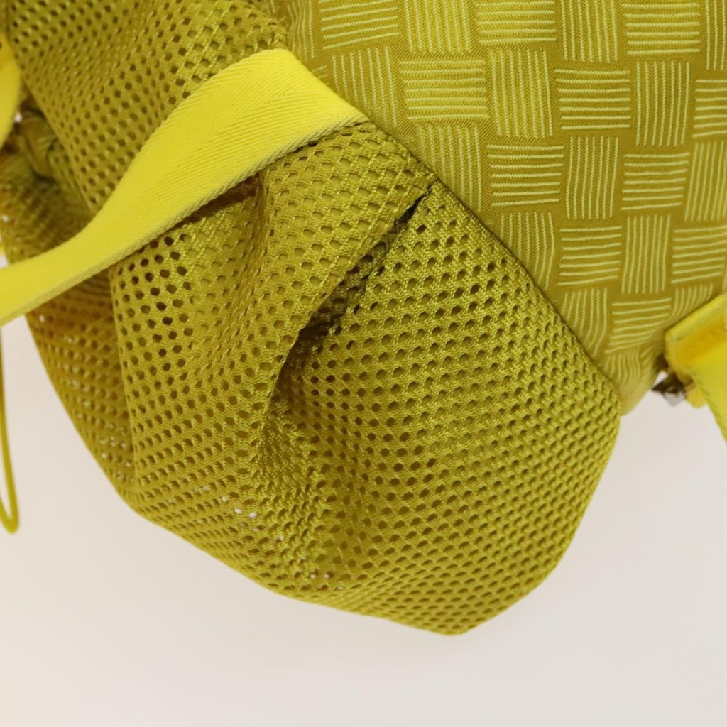 Bottega Veneta Vintage Backpack Nylon Yellow Nylon Backpack Bag