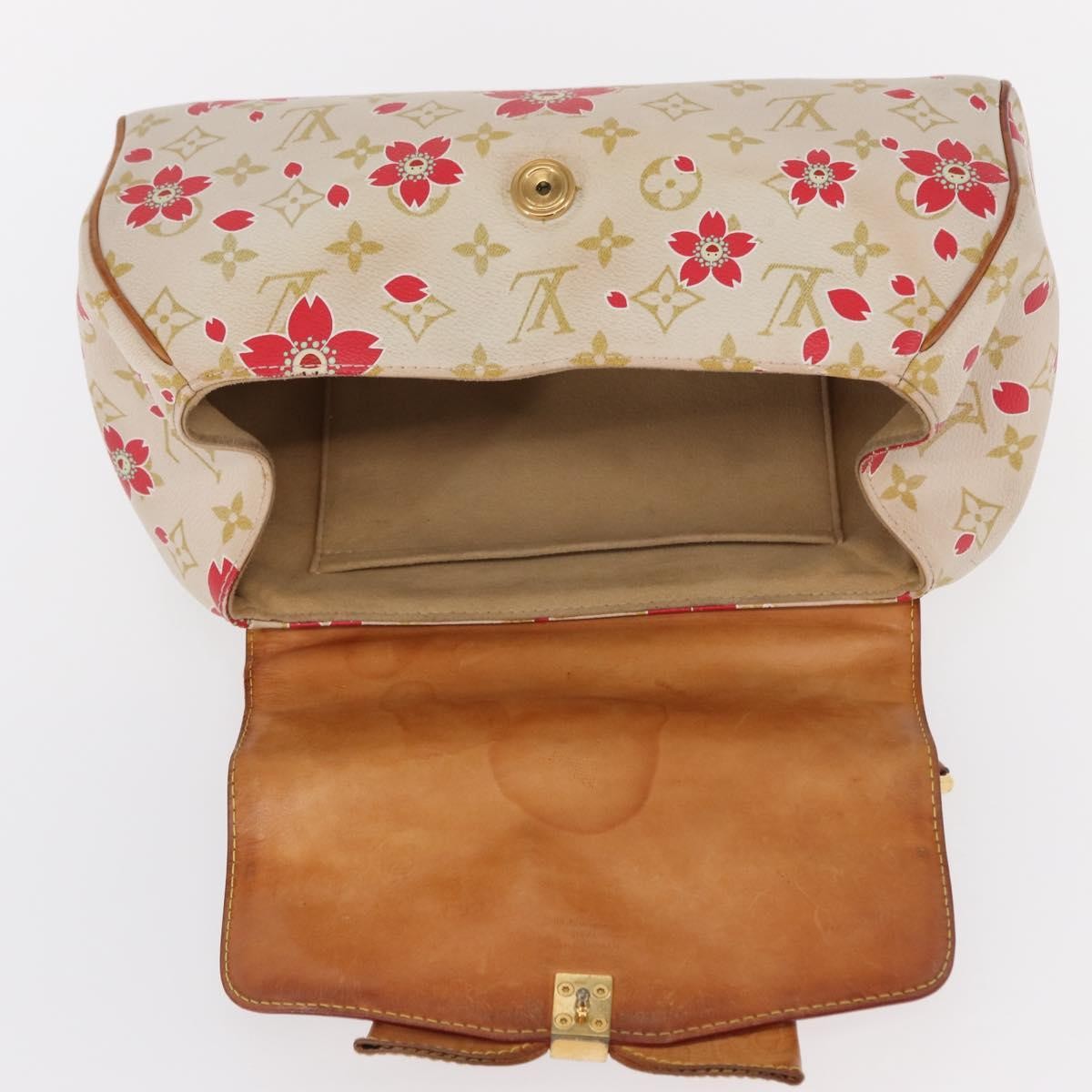 Louis Vuitton Retro Bag Limited Edition Cherry Blossom Monogram White Canvas Handbag