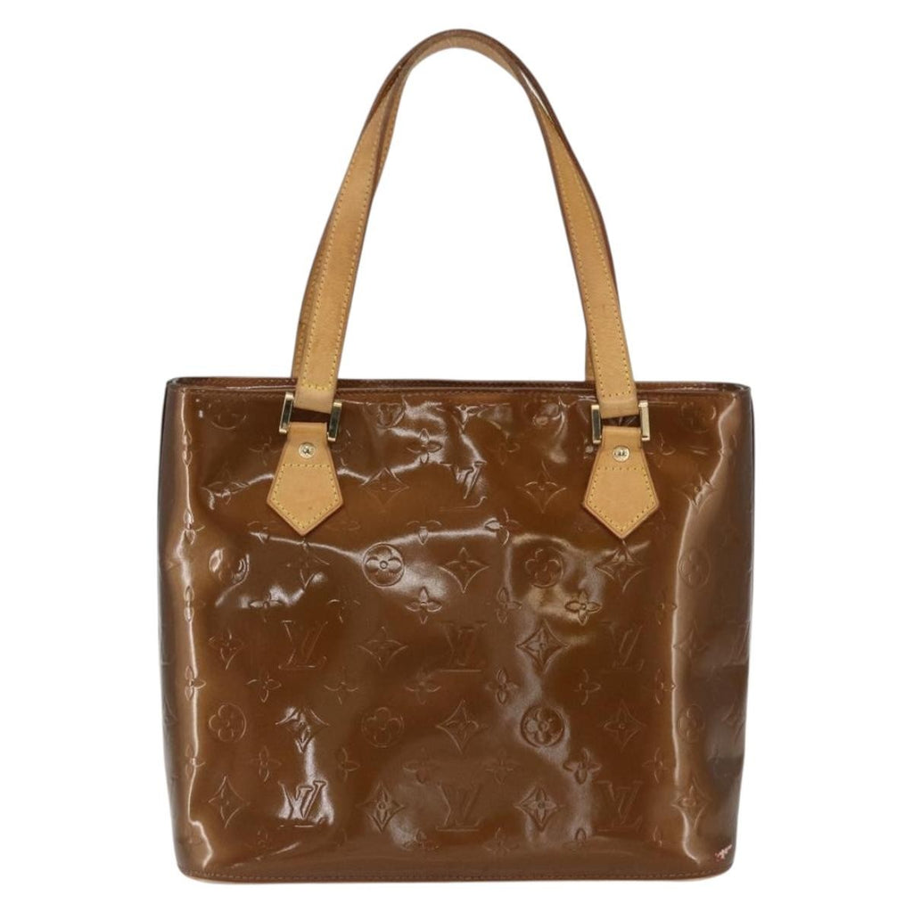Louis Vuitton Houston Handbag Monogram Vernis Brown Patent_Leather Tote Bag