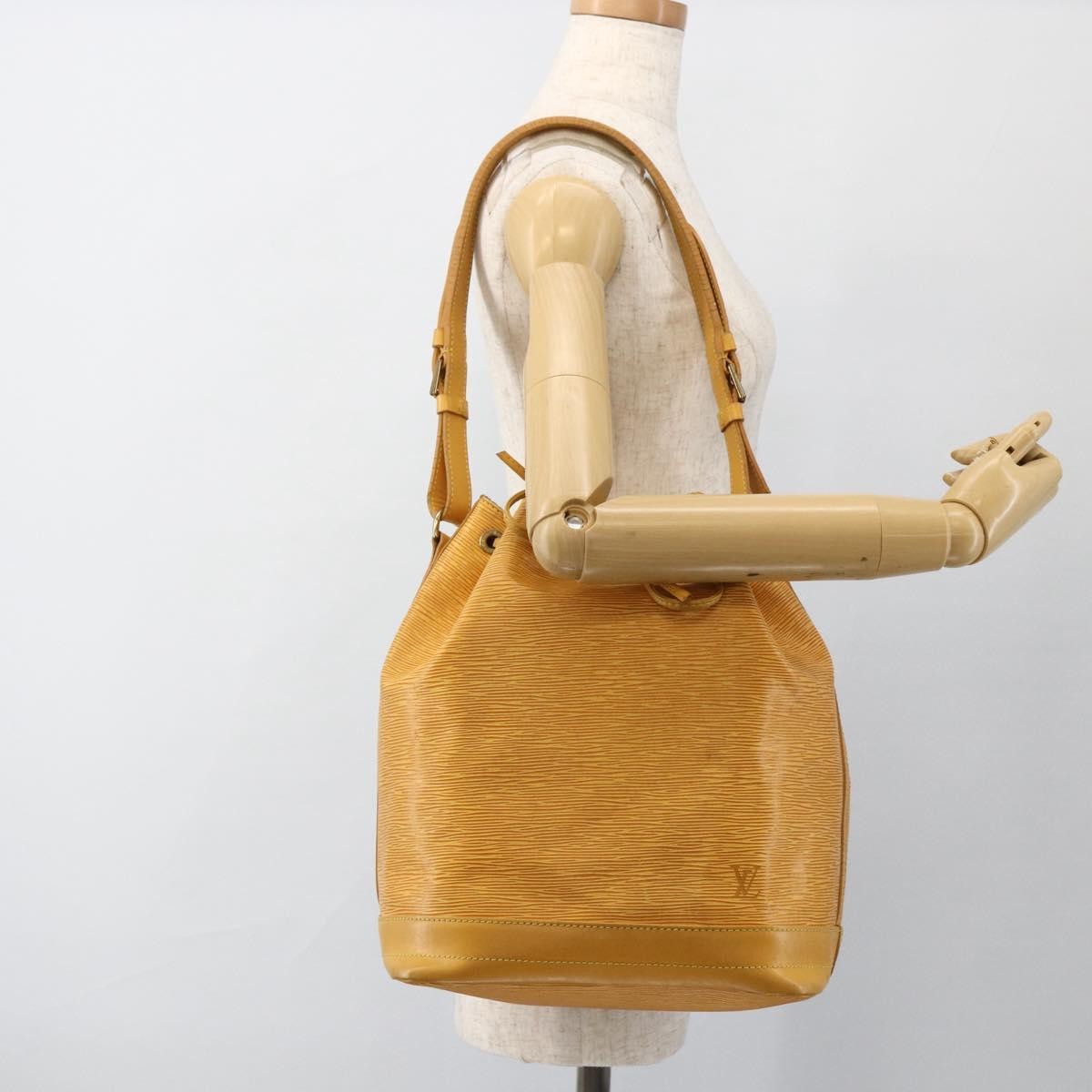 Louis Vuitton Noe Handbag Epi Leather Yellow Leather Shoulder Bag