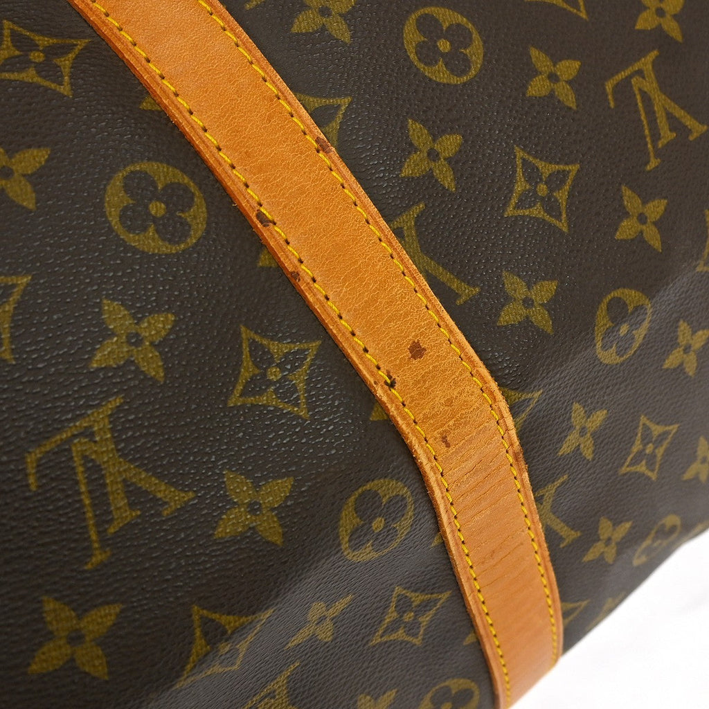 Louis Vuitton Keepall Bandouliere Bag Monogram Canvas Brown Canvas Travel Bag