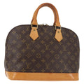 Louis Vuitton Alma Handbag Monogram Canvas Brown Canvas Handbag