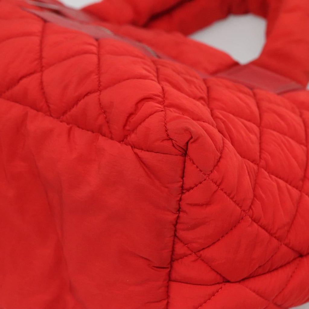 Chanel Coco Cocoon Reversible Tote Quilted Nylon Red Nylon Tote Bag Bag