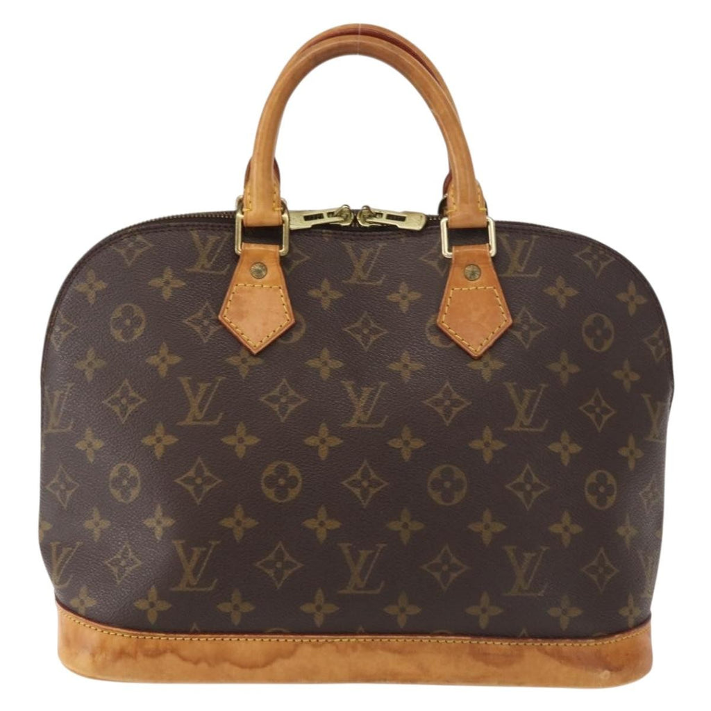 Louis Vuitton Alma Handbag Monogram Canvas Brown Canvas Handbag