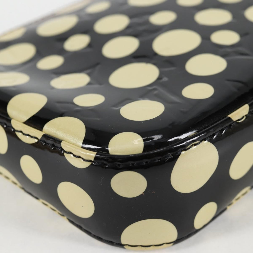 Louis Vuitton Pochette Accessoires Nm Kusama Infinity Dots Monogram Vernis Black Patent_Leather Clutche & Pouche Bag