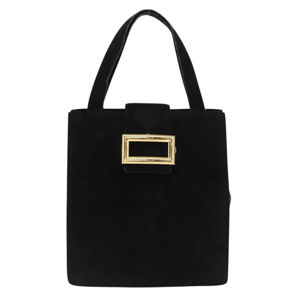 Prada Vintage Handbag Suede Black Suede Handbag