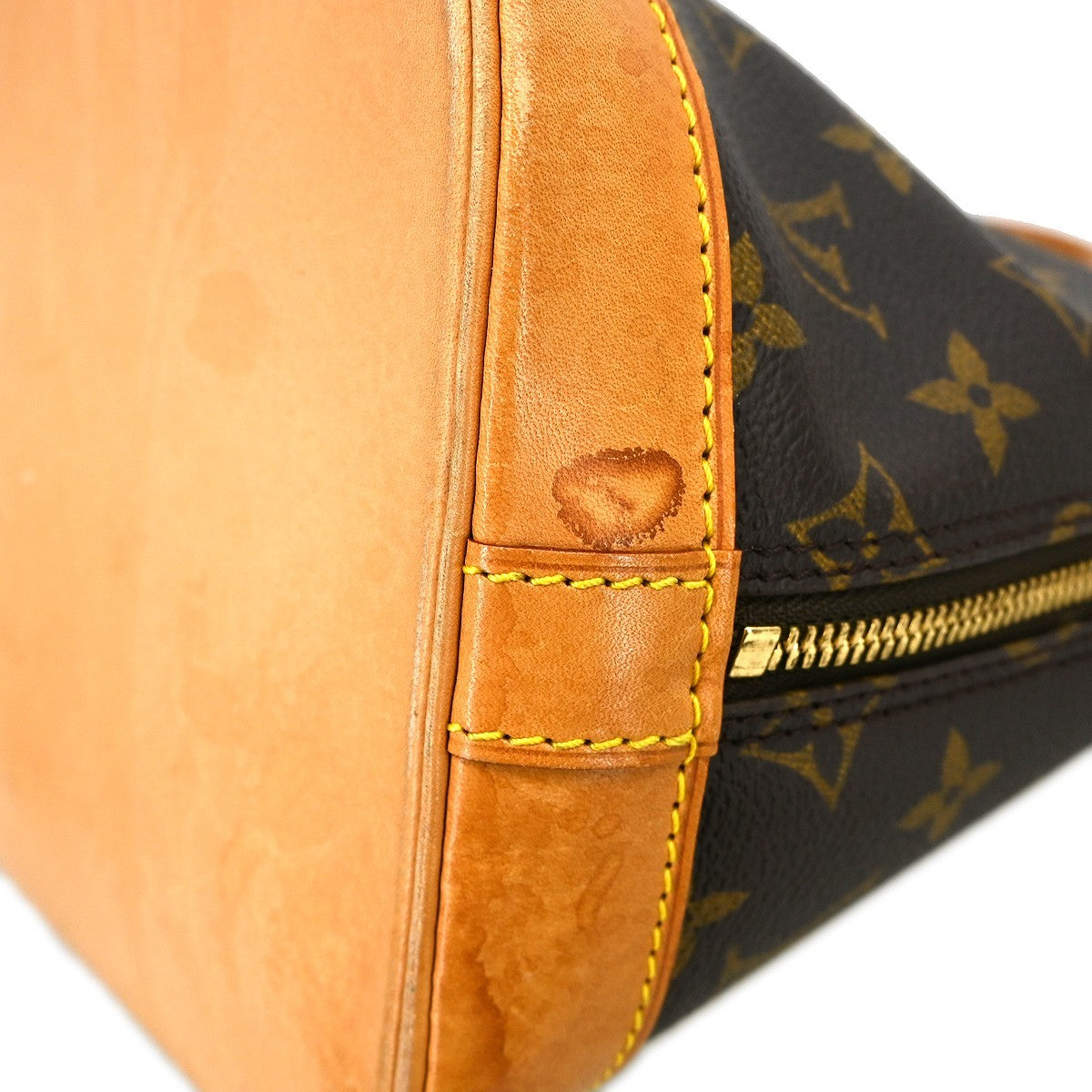 Louis Vuitton Alma Handbag Monogram Canvas Brown Canvas Handbag