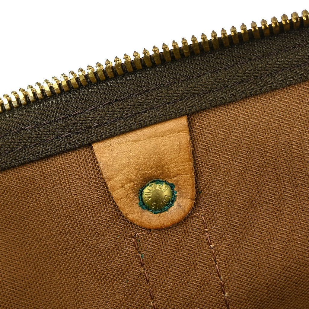 Louis Vuitton Keepall Bag Monogram Canvas Brown Canvas Travel Bag