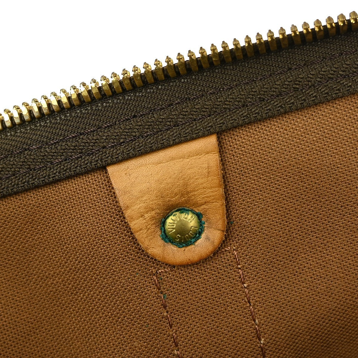 Louis Vuitton Keepall Bag Monogram Canvas Brown Canvas Travel Bag