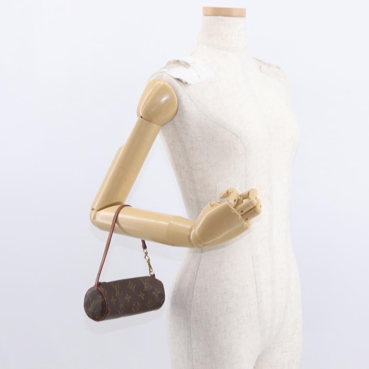 Louis Vuitton Papillon Pochette Monogram Canvas Brown Canvas Clutche & Pouche Bag