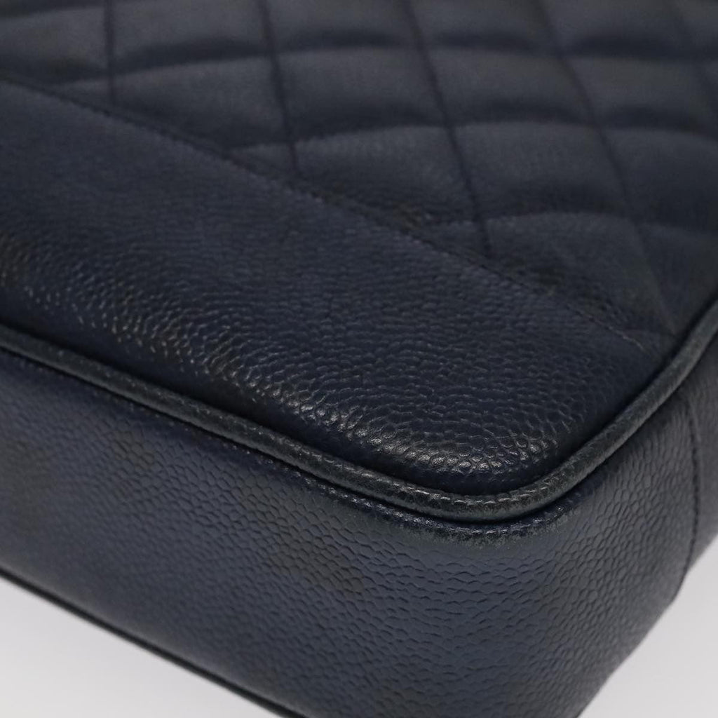 Chanel Vintage Shoulder Bag Leather Navy Leather Shoulder Bag Bag