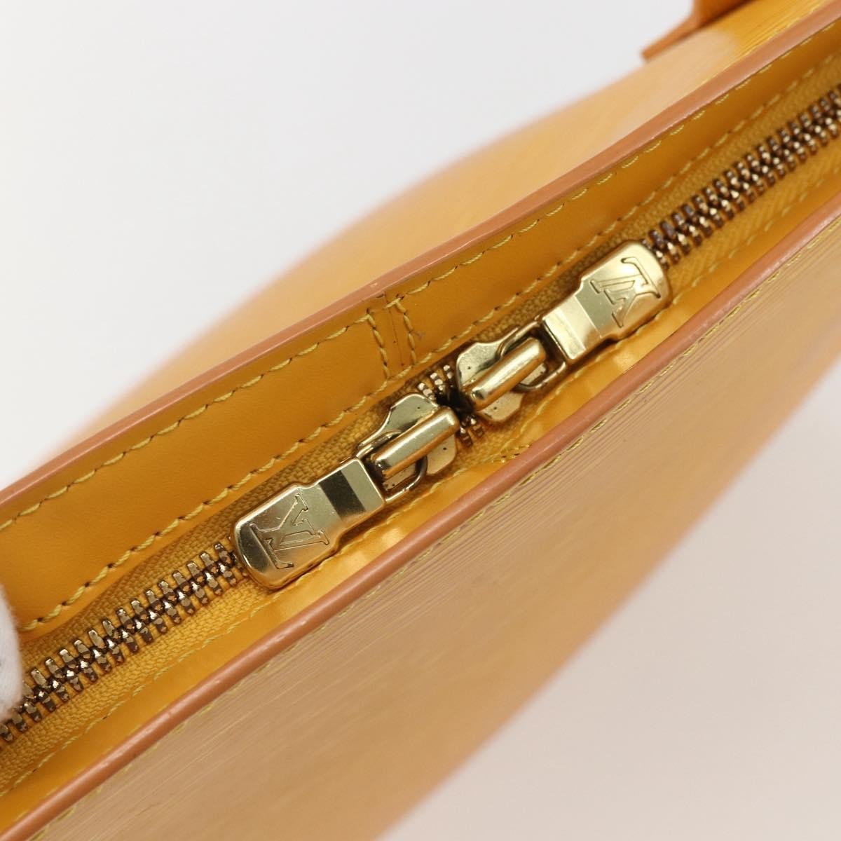Louis Vuitton Lussac Handbag Epi Leather Yellow Leather Shoulder Bag